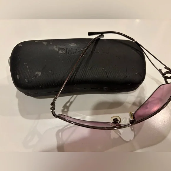 Chanel Crystal CC Vintage Diamanté Sunglasses - Picture 7 of 9